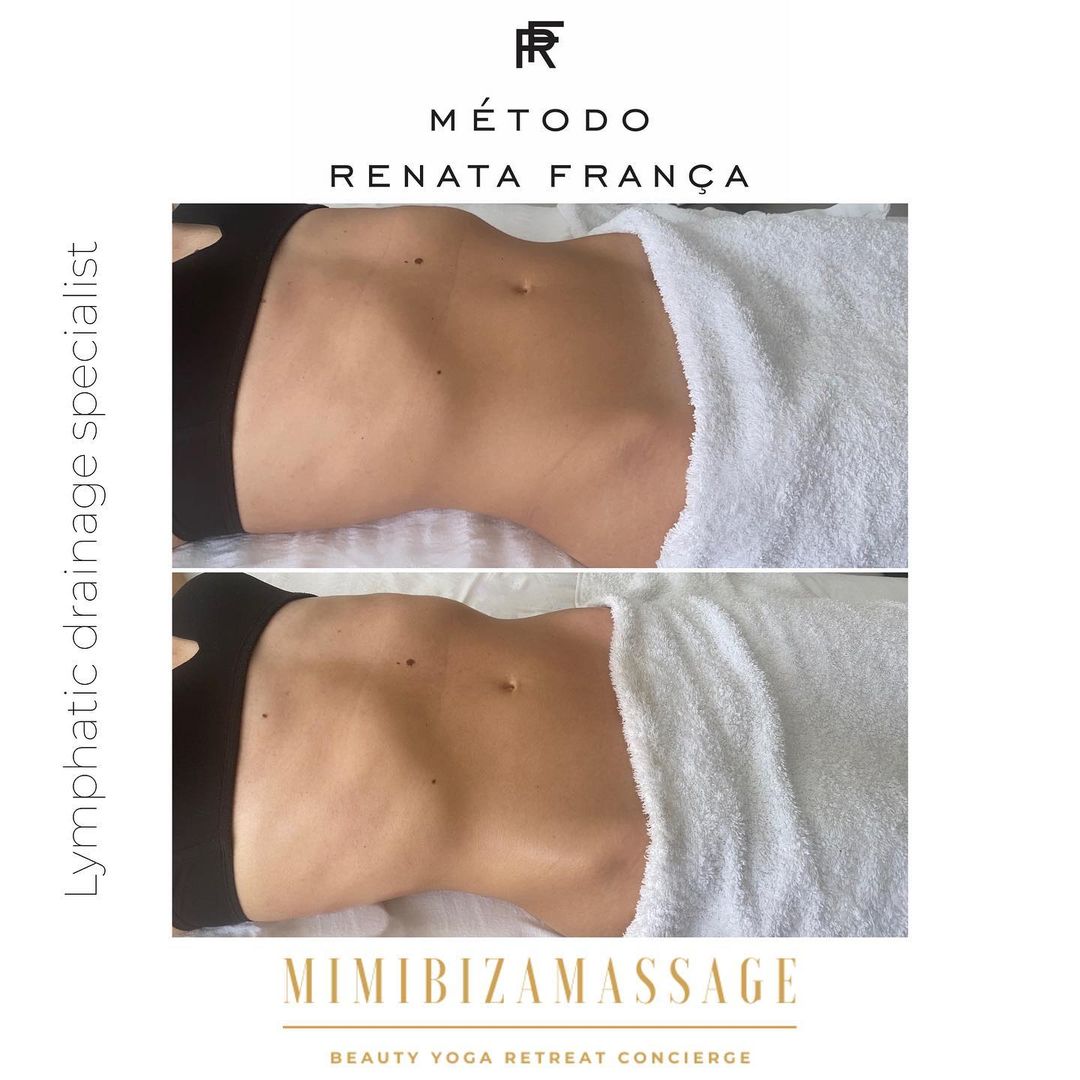 Renata França Ibiza lymphatic drainage massage at luxury villa