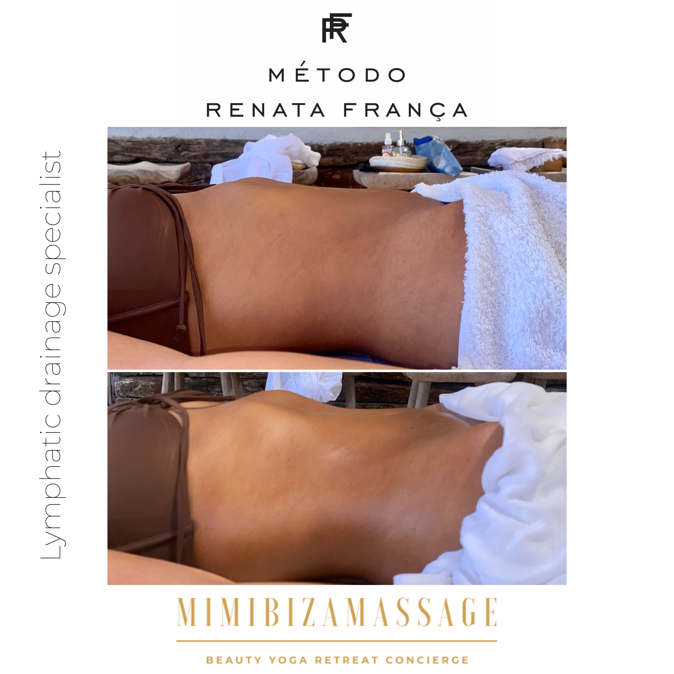 Renata França Ibiza detox lymphatic drainage massage visible results