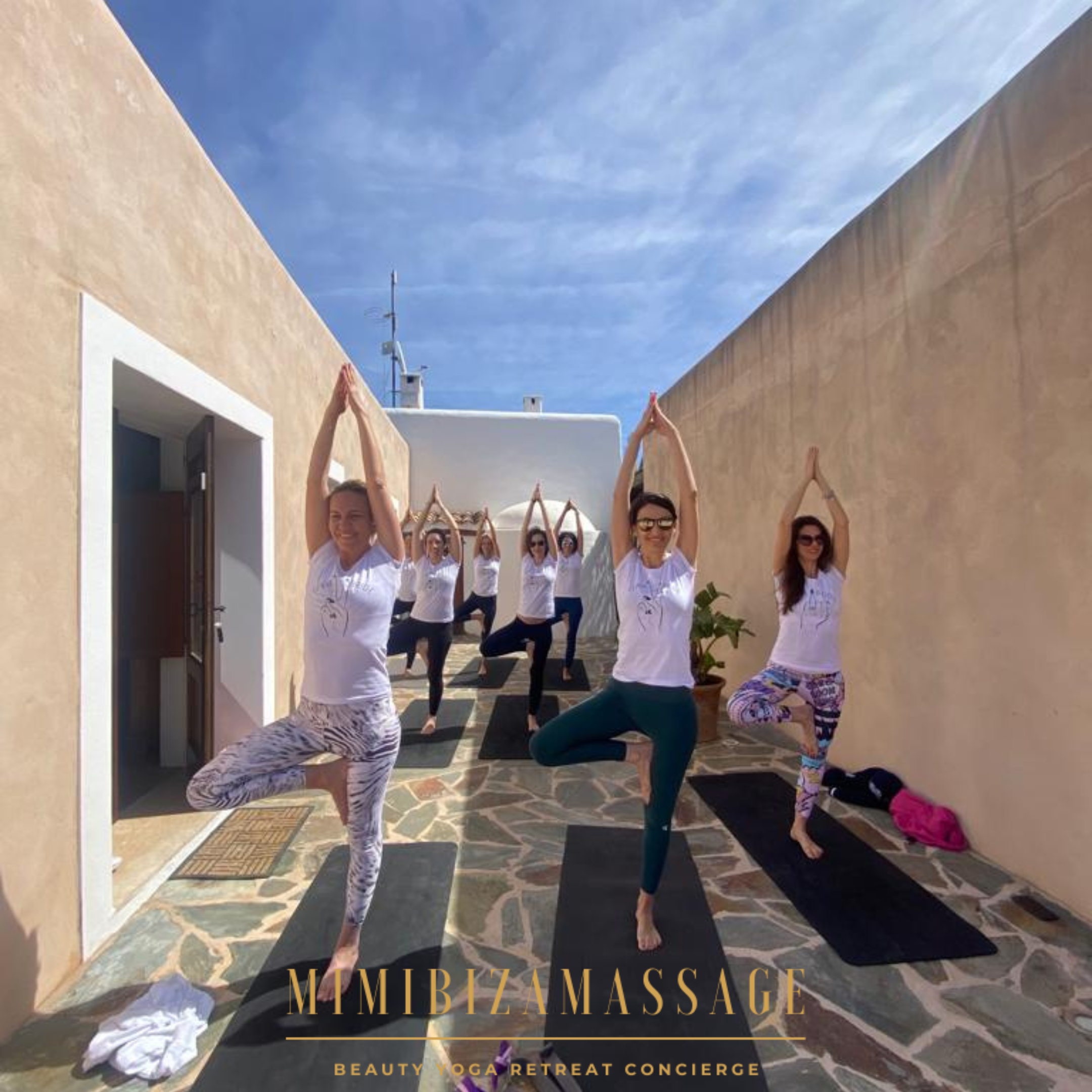 private yoga class Ibiza Vinyasa Hatha and kids yoga at villa