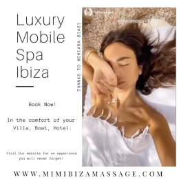 VIP massage Ibiza experience with Chiara Biasi at villa