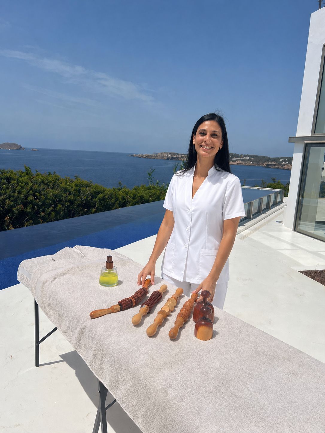 maderotherapy ibiza wood therapy treatment at villa