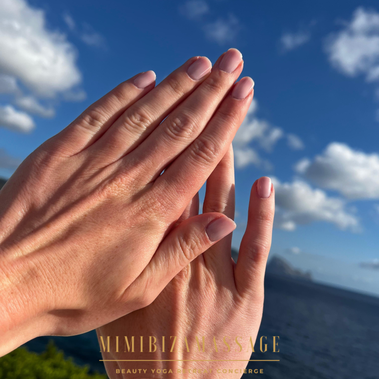 luxury manicure service in Ibiza villa