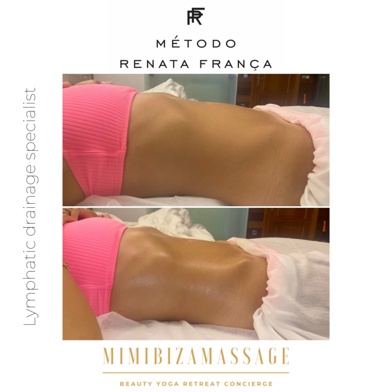 Renata França Ibiza lymphatic drainage massage treatment at luxury villa