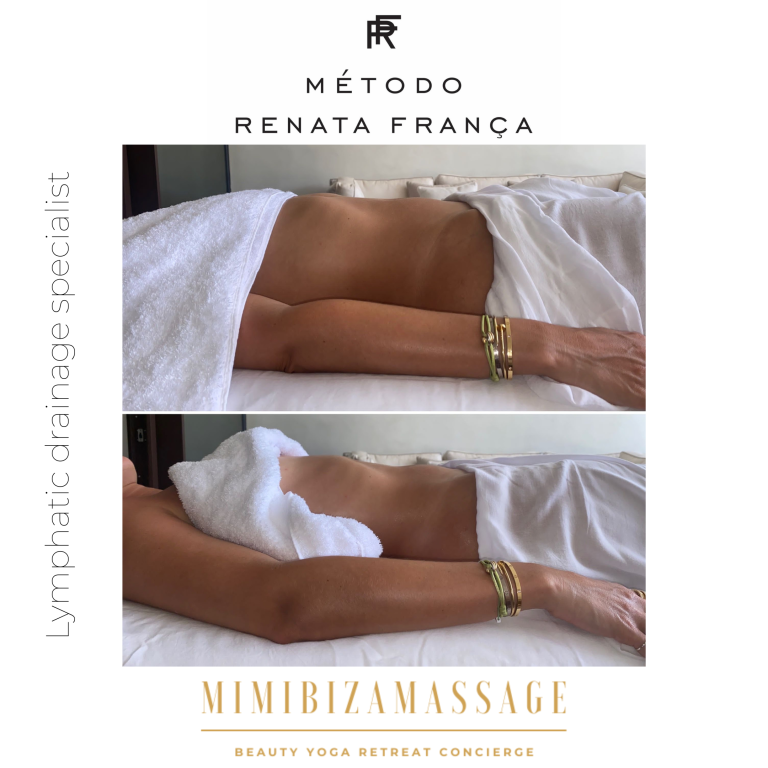 Renata França Ibiza 60 minute lymphatic drainage massage results